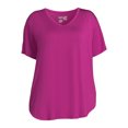 thumbnail image 5 of Terra & Sky Women's Plus Size V-Neck Tunic T-Shirt, 5 of 5