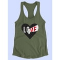 thumbnail image 3 of Love Heart Paper Scratch Art Racerback Tank Women -Image by Shutterstock, Female Small, 3 of 4