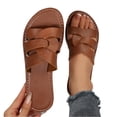 thumbnail image 4 of Women’s Open-Toe Hollow Flat Sandals, Comfortable Casual Slippers for Summer Beach & Outdoor Fashion, 42, 4 of 7