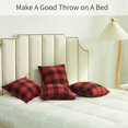 thumbnail image 3 of Juego de 4 fundas de almohada navideñas de 18.0 x 18.0 in, clásicas fundas de almohada a cuadros de búfalo, fundas de almohada cuadradas decorativas de granja, fundas de cojín para decoración navideña, 3 of 5