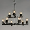 thumbnail image 3 of 10206CLBK Maxim Lighting Corona - 9 Light 2-Tier Chandelier-Black Finish    -Traditional Installation, 3 of 5