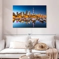 thumbnail image 2 of Elephant Stock Toronto Marina Yachts Wall Art - Horizontal Canvas Wall Art - Living Room Wall Decor - Places Canvas - Blue And Brown Decor - 45" x 30", 2 of 8