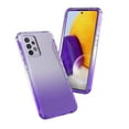 thumbnail image 5 of Galaxy A52 5G Case Clear, (2 Pack) Temerped Glass Screen Protector for Galaxy A52 5G 6.5" 2021, Njjex Crystal Clear Shock Absorption Technology Bumper Soft TPU Cover Case -Purple, 5 of 10