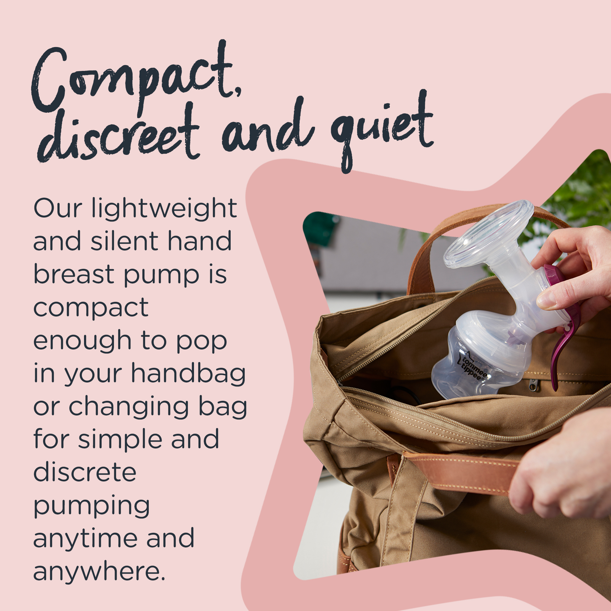 Tommee Tippee Made for Me Single Manual Breast Pump | Soft, Cushioned Silicone Cup | Reduced Hand Strain - image 5 of 8