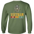 thumbnail image 3 of Fair Game Proud Vietnam Veteran Eagle Long Sleeve Shirt-Military Green-Small, 3 of 5