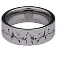 thumbnail image 2 of Howling Wolf Lifeline Tungsten Carbide Ring, 2 of 6