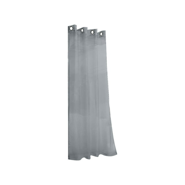 Leodye 1PCS Outdoor Waterproof Rain Curtain One-String Polyester Window Screen Perforated Rainproof Window Curtain-83.86x51.97in
