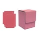 thumbnail image 1 of Caja de baraja de cartas coleccionables de cuero sintético, grande, portátil, para juegos de colección Rosa, 1 of 9