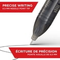 thumbnail image 2 of Sharpie Rollerball Pens, Needle Point (0.5 mm) Precision Pen, Black Ink, 2 Count, Perfect for the Home, School or Office, 2 of 5