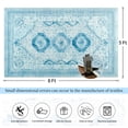 thumbnail image 7 of Balacho Boho Vintage Oriental Faux Wool Area Rug, 5' x 8', Blue, 7 of 7