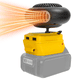 thumbnail image 1 of Soplador de Aire Caliente Portátil Calentador de Auto Inalámbrico Desempañador de Auto Calentador de Parabrisas Calentamiento Rápido y Ventilador de Enfriamiento para de*walt Batería de 20V, 1 of 7