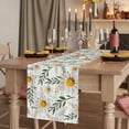 thumbnail image 2 of Table Runners 90 Inches Long Dress Scarves, Spring Daisy Farmhouse Coffee/Dining/Kitchen Table Runner for Living Room, Farmhouse Country Flower Leaf Plant Wood Grain 13x90 Inch, 2 of 9
