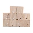 thumbnail image 3 of 10 tarjetas de lugar de madera pulidas a mano Superficie lisa Soporte rústico original para tarjetas de lugar para fiestas Cuadrado, 3 of 10