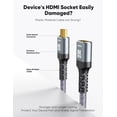 thumbnail image 4 of Highwings 8K Extender Cable, Short 4K@120Hz Extension Male to Female Adapter Compatible with Xbox One S 360 PS5 PS4 Roku TV Stick Blu Ray P, 4 of 5