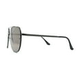 thumbnail image 3 of Mens 90s Rimless Officer Style Mirrored Lens Air Force Sunglasses Gunmetal Gold Mirror, 3 of 4