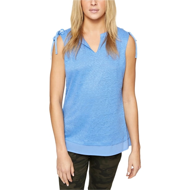 Sanctuary Clothing Nora - Camiseta sin mangas para mujer, color azul, pequeña