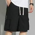 thumbnail image 5 of Xunlbb Summer Men's Cargo Shorts with Pockets Men's Casual Daily Outdoor Beach Lightweight And Breathable Work Shorts Cargo Sorts for Men, M-8XL, 5 of 9