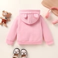 thumbnail image 5 of Younger Tree Baby Girl Hoodie Clothes Fall Winter Long Sleeve Zip Fleece Jacket Coat with Pocket for 4-5T, 5 of 7
