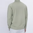 thumbnail image 6 of JUUYY Men's Quarter Zip Pullover Lightweight Long Sleeve Hiking Athletic Sweatshirts Performance Mock Neck 3/4 Zip Sweatshirt Green XXXXL, 6 of 9