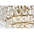 thumbnail image 5 of Maklaine 20" Modern Iron and Crystal Flush Mount in Brass Finish, 5 of 8