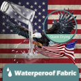thumbnail image 6 of American Flag Shower Curtain Independence Day Patriotic Theme USA Eagle Shower Curtains for Bathroom Decor Fabric Waterproof United States Victory Flag with 12 Hooks 72"x72", 6 of 6