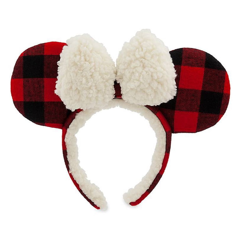 Disney Parks Minnie Mouse Plaid Holiday Ear Headband for  display picture 3