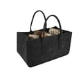 thumbnail image 3 of UAEBM Knitting Bag for Yarn, Wool, and Crochet tools - Large DIY Storage tote for Household Organizer, Portable Yarn Carrier with Handles Dark Gray, 3 of 7