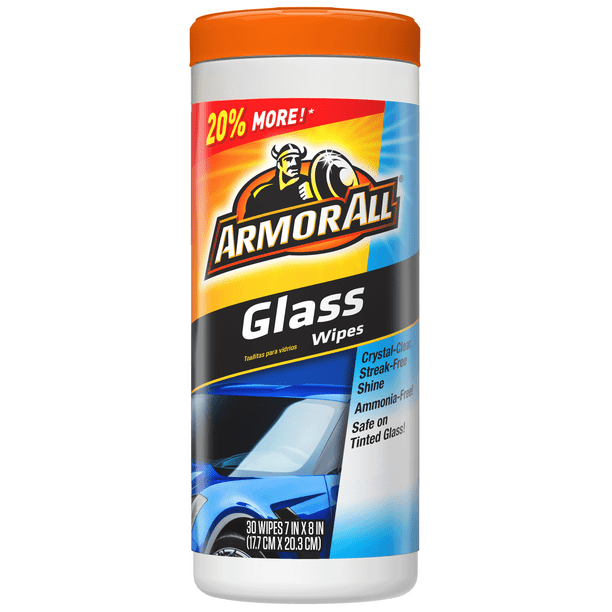 Armor All Glass Wipes, 30 ct, Car Cleaning, Auto Detailing Walmart