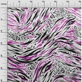 thumbnail image 3 of oneOone Cotton Cambric Fuschia Pink Fabric Animal Skin Quilting Supplies Print Sewing Fabric By The Yard 56 Inch Wide, 3 of 6