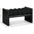 thumbnail image 3 of Meridian Furniture Waverly Black Bench, 3 of 8