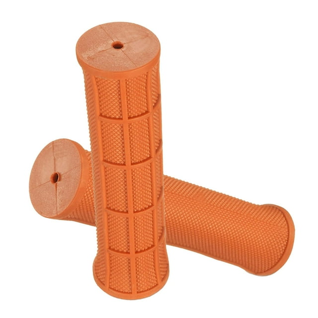 Puños de manillar de bicicleta antideslizantes para adultos, bicicletas y bicicletas para niños, bicicletas plegables Naranja