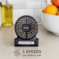 thumbnail image 6 of Holmes 4" Rechargeable USB Desk Fan Portable Cordless with 90 Degree Adjustable Tilt Black, 6 of 9