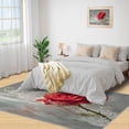 thumbnail image 4 of Red Rose Rug 3x5 - Modern Floral Area Rugs for Living Room, 3x5 Rug, 3D Roses Washable Rugs for Bedroom, Romantic Decor Carpet, Aesthetics Carpet - Valentine's Day Home Decor Gifts for Women, 4 of 4