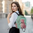 thumbnail image 6 of FORMRS Mini Backpack Purse for Women Travel Daypack Casual Shoulder Bag, Big Pink Cheetah, 6 of 7