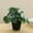 Green, variant on Simulation Peperomia Argyeia Grandis Pot, Realistic Artificial Green Plant Indoor Outdoor Home Living Room Bedroom Office Desk Decoration, Easy Maintenance Tabletop Plant Accent for Shelf Window