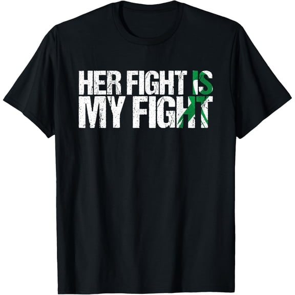 men and women can wear,Her Fight Is My Fight Gallbladder Cancer Awareness T-Shirt