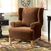 Home Trends Elegance Wing Chair Stretchable Slipcover
