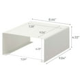 thumbnail image 7 of Yamazaki Home Stackable Countertop Shelf, White, Steel, Supports 11 pounds, Stackable, No Assembly, 7 of 7
