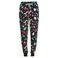 thumbnail image 3 of Joyspun Women's Polyester Elastic Waistband Pajamas, Dark Navy, 3 of 3
