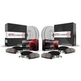 thumbnail image 1 of Power Stop CRK8364 Front and Rear Coated Brake Rotors and Z23 Carbon Fiber Brake Pads Kit and 1 Front Sensor Wire, 1 of 4