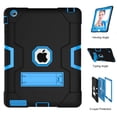 thumbnail image 2 of Dteck Shockproof Case For iPad 2 3 4, Heavy Duty Hybrid Kickstand Back Cover Black/Blue, 2 of 5