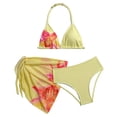 thumbnail image 4 of Gunia Swimsuit For Teen Girls 2 Piece Floral Print Bikini Swim Bathing For Kids Summer Beach Bathing Suit 7-8 Years, 4 of 6