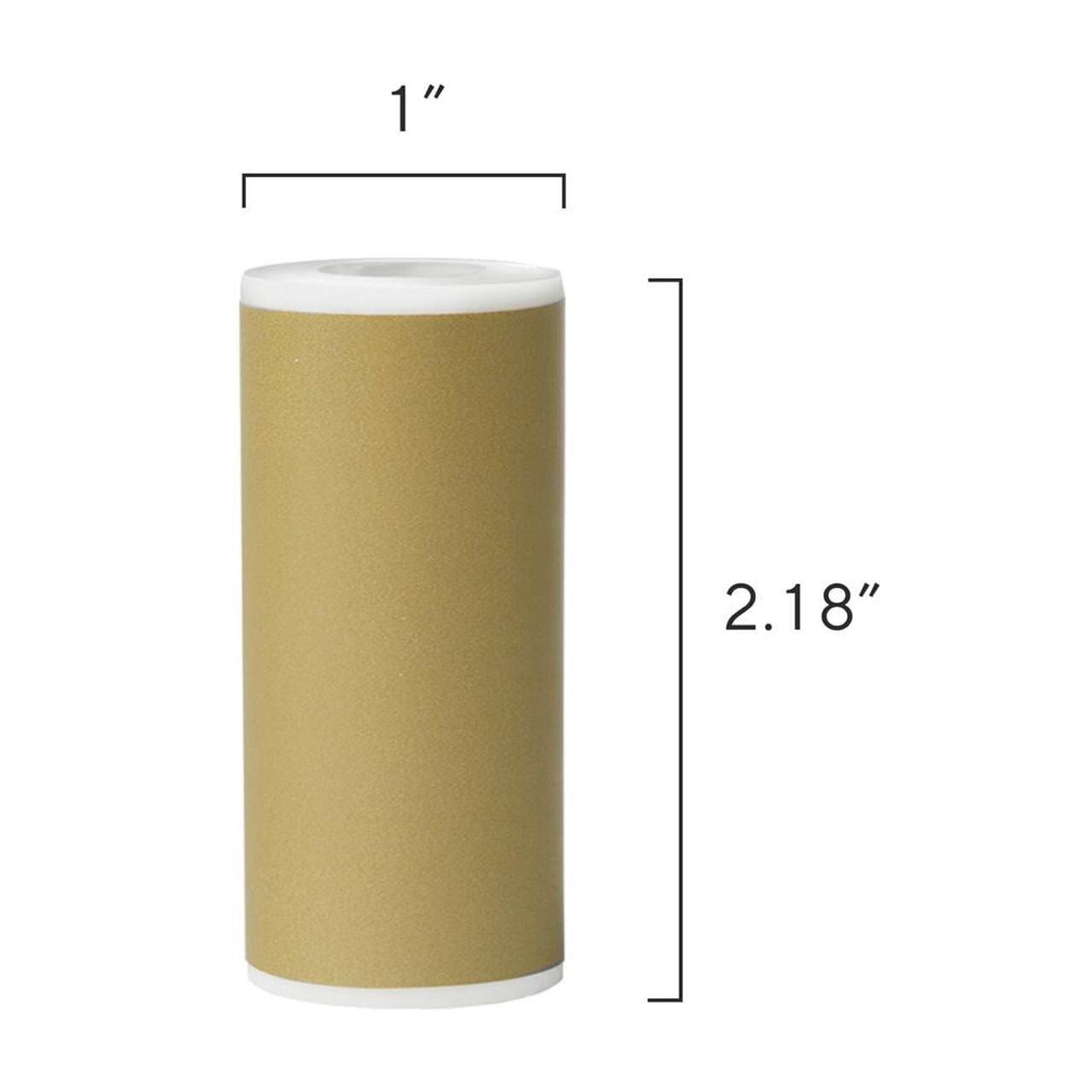 (2 pack) Core Innovations Metallic Adhesive Sticker Rolls, Thermal Printer Paper in Metallic & Holographic colors, (5) 2.18" Adhesive Rolls
