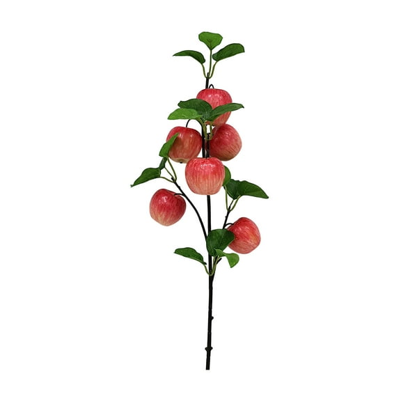 SLYNSHome Artificial Apple Branches,Spring Fake Fruit Branch Pink Faux Plants for Living Room Dorm Decor Farmhouse Vase Arrangement Centerpiece