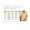 thumbnail image 4 of TIYOMI Plus Size Tops for Women 3X Short Sleeve T Shirts Basic V Neck Summer Beige Blouses Casual Loose Fit Solid Color Tunics 3XL 22W 24W, 4 of 4