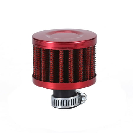 hengsof 12mm Mini Air Filter Universal Motor Cold Air Intake Filter Breather Auto Turbo Vent Intake Filter Cleaner Crankcase Breather Car Accessories for Motorcycle Engine Parts