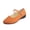 Orange, variant on ShiShine Womens Mary Jane Shoes Velvet Flats Shoes Yoga Ballet Dance Shoes