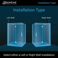 thumbnail image 4 of DreamLine Unidoor-X 48 3/8 in. W x 30 in. D x 72 in. H Frameless Hinged Shower Enclosure in Satin Black, 4 of 12