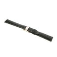 thumbnail image 5 of facefd Leather Watch Band Butterfly Deployment Clasp Buckle Black-18mm-White thread, 5 of 5