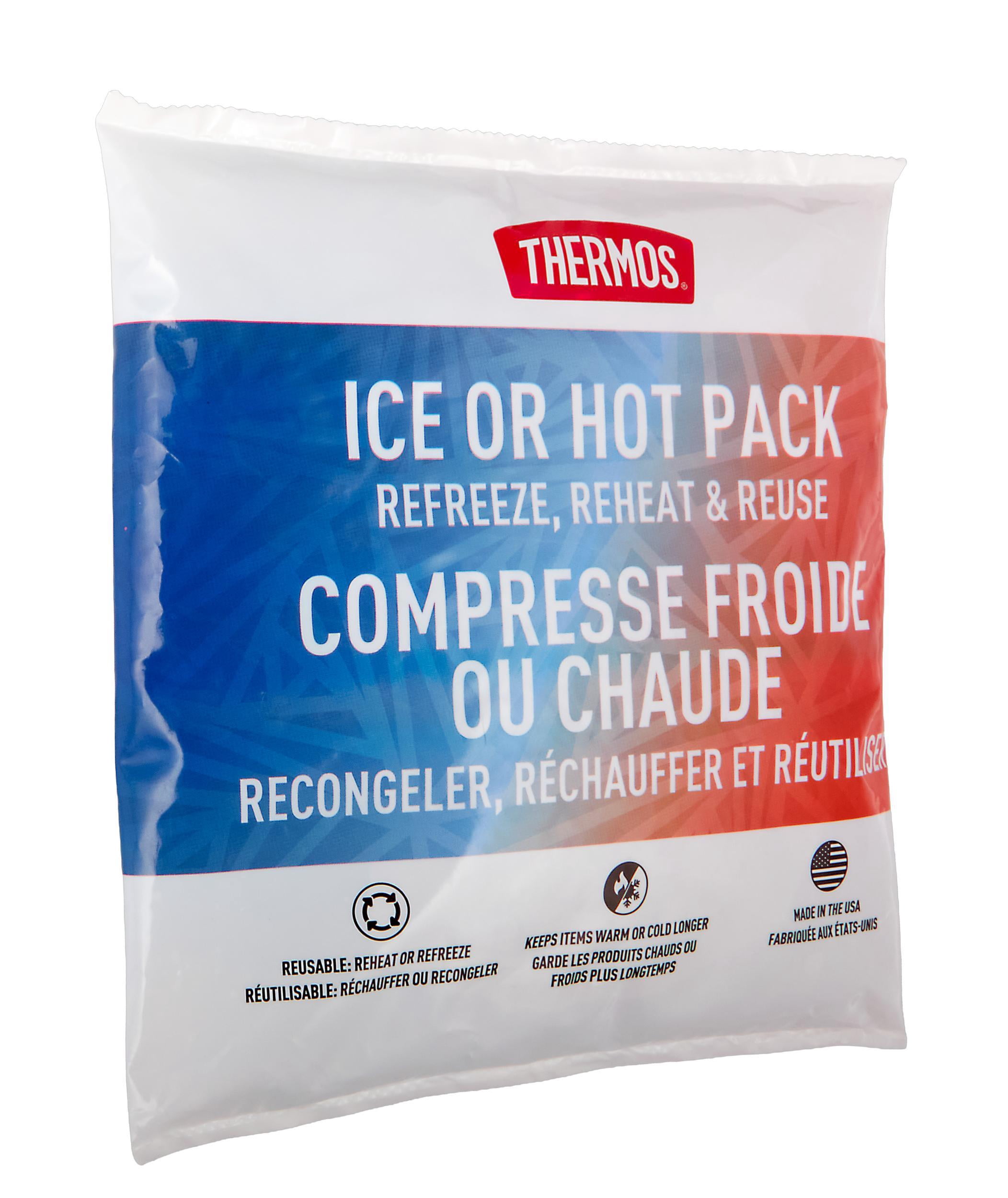 (6 pack) Thermos Large Reusable Hot and Cold Pack for Packed Lunches and Daily Commutes